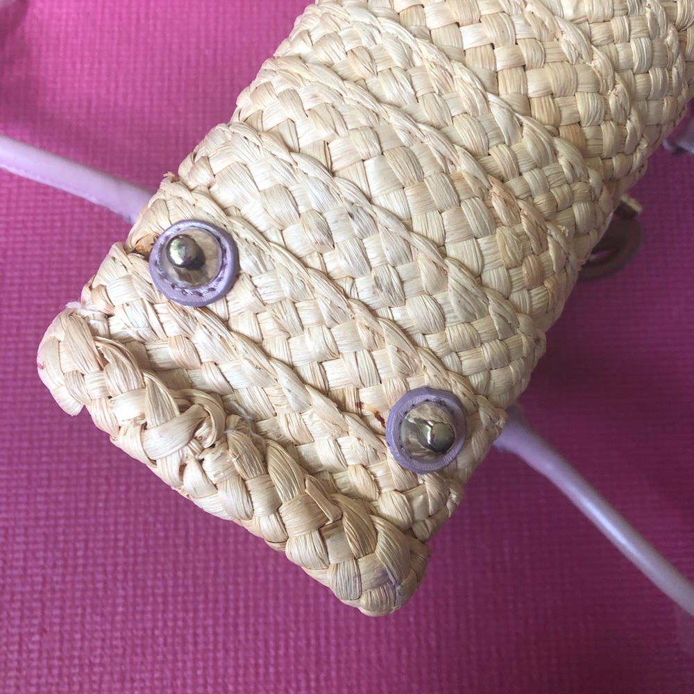 πHPπ πππ Woven Rattan Latch Satchel πππ - Picture 12 of 13